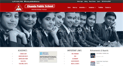 Desktop Screenshot of chandapublicschool.com