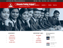 Tablet Screenshot of chandapublicschool.com